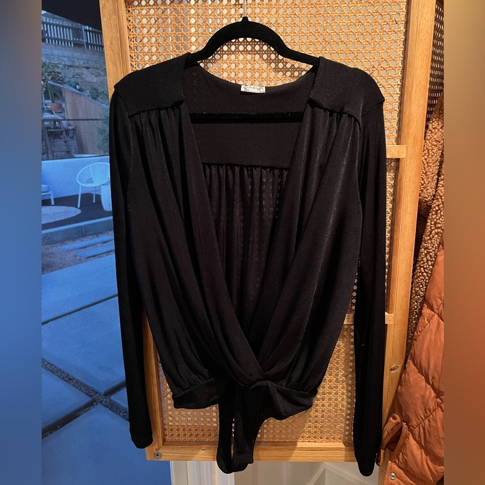 Free People Deep V Body Suit